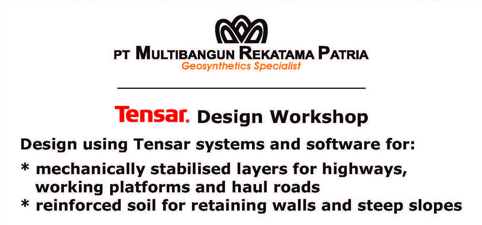 News : Ikuti Workshop Gratis !!! Tensar Design Workshop 9 April 2015 di Hotel Menara Peninsula 01