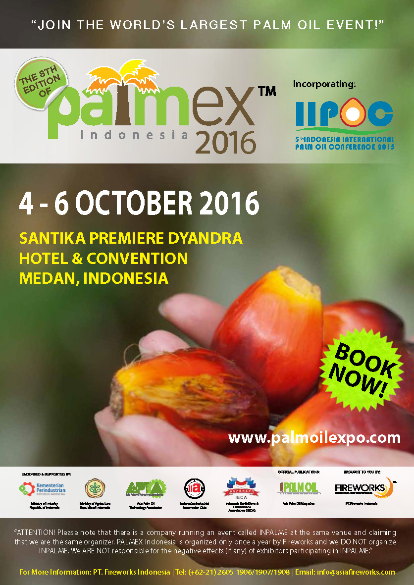 Pameran PALMEX 4-6 Oktober 2016 Santika Dyandra Medan
